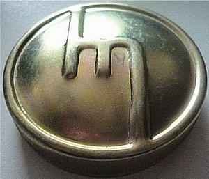 MAZDA M "M" LOGO FUEL CAP to suit - R100 1200 1300 RX2 CAPELLA RX3 RX4 808 929 - Picture 1 of 1