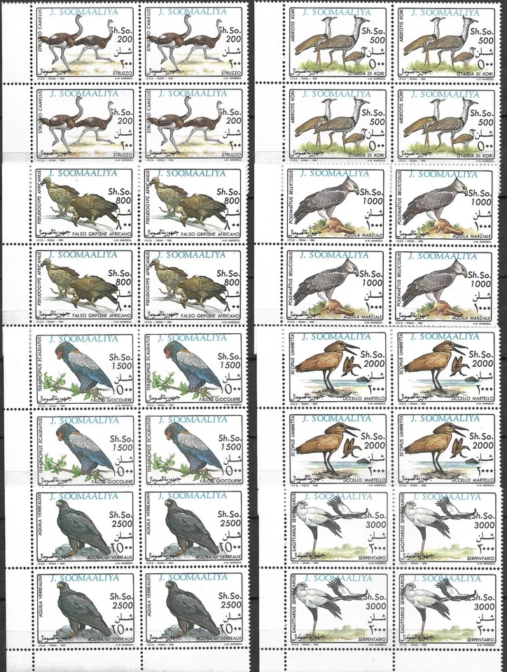 SOMALIA - 1993 MNH "Naturaleza - Pájaros" Juego Completo (BLOQUE DE 4)!!!! Foto 1 de 1