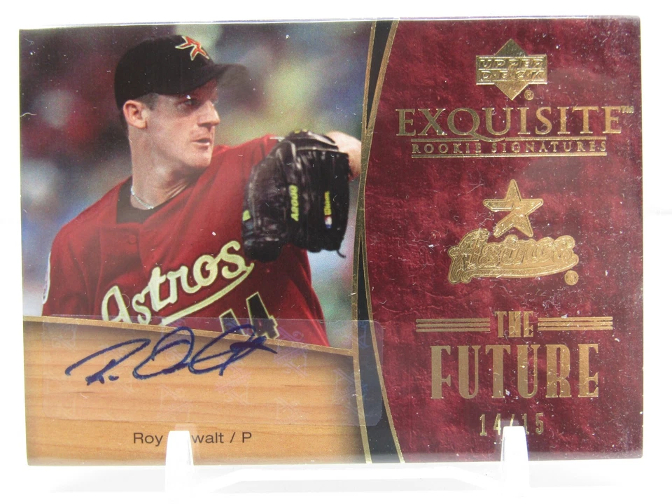 ROY OSWALT 2007 UD EXQUISITE ROOKIE SIGNATURES AUTOGRAPH AUTO #14/15! ASTROS!! - Image 1 of 2