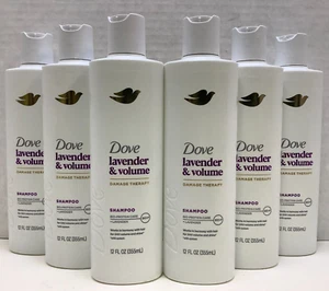 Dove Lavender & Volume, Damage Therapy Shampoo, 12oz, Pack of 6 - Picture 1 of 4