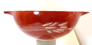 Cuenco mezclador vintage Pyrex cosecha otoño trigo #444 Cenicienta 4L hecho en EE. UU. - Imagen 1 de 13