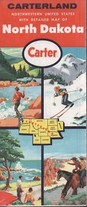 1960 Carter Road Map: North Dakota NOS - Picture 1 of 1