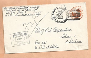 Segunda Guerra Mundial Correo Militar Apo 246 1945 19ª BOMBA GP CENSURADO - Imagen 1 de 1