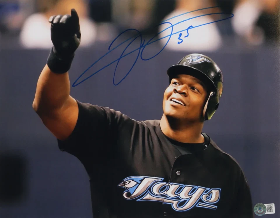 Frank Thomas Signed Blue Jays 11x14 Photo (Beckett) - Image 1 of 1