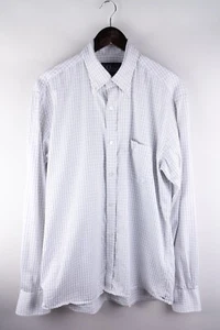 Peak Performance Men Casual Shirt White Check Cotton size XL - Picture 1 of 6