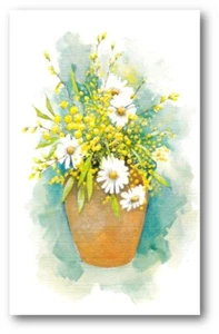 Pretty Daisy Floral THANK YOU card with Bible text - Numbers 6:25- EB8051 - Picture 1 of 1