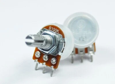 3 pcs 100KB pot potentiometer 17mm Guitar with center detent - Image 1 of 2