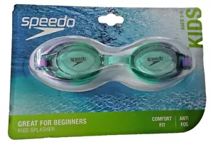 Speedo Splasher Bambini Età 3-6 - Ottimo per Principianti Comfort Fit - Antiappannamento ~ Nuovo - Foto 1 di 2