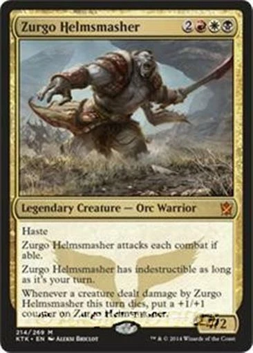 MTG - ZURGO HELMSMASHER - Khans of Tarkir (M) - Image 1 of 1