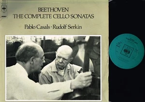 PABLO CASALS Rudolf Serkin COMPLETE BEETHOVEN CELLO SONATAS 2xLP Gtfld CBS 78291 - Bild 1 von 6