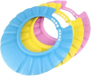 3Pack Baby Shower Cap Bath Visor for Toddlers Shampoo multicolored - Picture 1 of 4