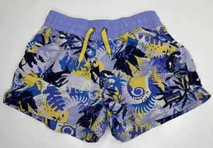 Patagonia Girls Costa Rica Baggies Wide Waratah Pipe Purple Tropical Shorts Med - Picture 1 of 7