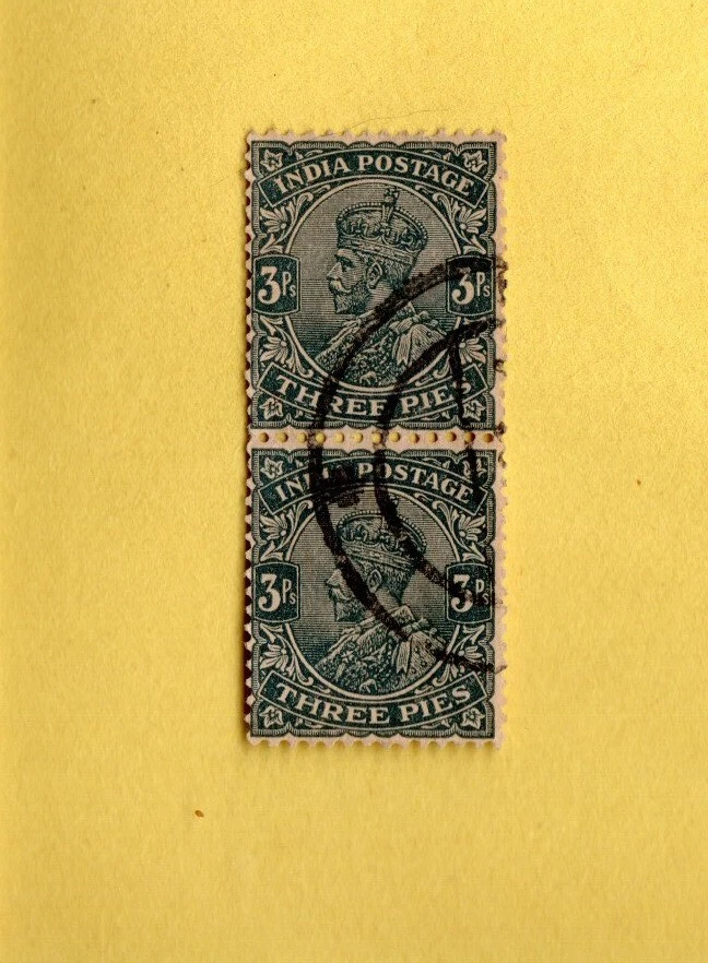 Индийская марка 1920-х годов S 3p, KGV - Изображение 1 из 1