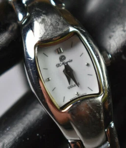 D' Mario Swiss Silver White Dial Analog Women's Watch NEW BATTERY! - Picture 1 of 9
