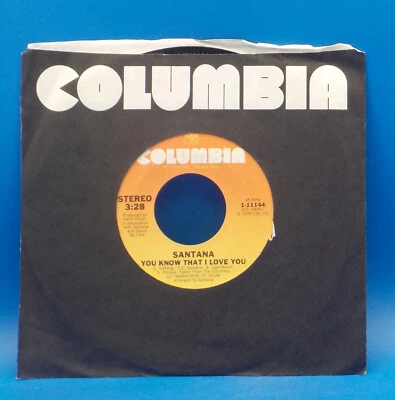 Santana 45 You Know That I Love You / Aqua Marine - NM  H3 - Image 1 of 2