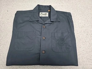 Howler Bros Guayabera Iron Gray Aztec Side Trim Button-up S/S Shirt SZ Small - Picture 1 of 13