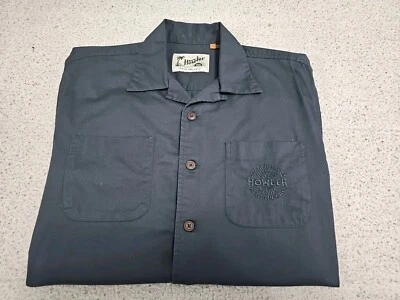 Howler Bros Guayabera Iron Gray Aztec Side Trim Button-up S/S Shirt SZ Small  - Image 1 of 4