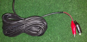 Cable de alimentación DC cocodrilo clips 5m autocaravana cámper experimentador solar 22AWG - Imagen 1 de 2