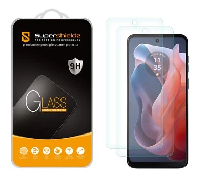 2X Protector de Pantalla de Cristal Templado Supershieldz para Motorola Moto G Play 2024 Foto 1 de 4