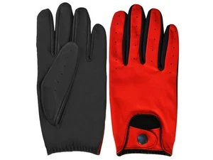 GUANTES DE CONDUCCIÓN DE CUERO PARA HOMBRE PIEL DE OVEJA TOTALMENTE SUAVE - Imagen 1 de 4