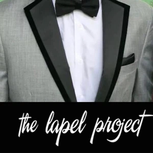 BLACK SATIN NOTCH LAPELS (VELVET TRIM) - Picture 1 of 3