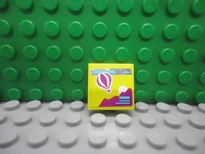 Lego 1 Amarillo 2x2 Azulejos Pegatina Globo Aire Caliente NUEVO - Imagen 1 de 1