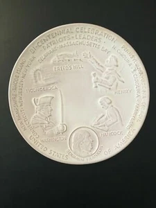 Frankoma Bi-Centennial Celebration 1973 Patriots - Placa de líderes sin daños sin bo - Imagen 1 de 2
