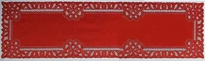 Lace Table Runner Red 14"x 54" Artistry Runner Diningroom Livingroom Bedroom - Picture 1 of 3