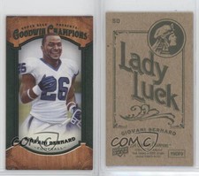 2014 Upper Deck Goodwin Champions Mini Green Lady Luck Back Giovani Bernard #50