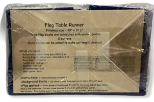 Flag Table Runner 39” X 10 1/2” Kit - Picture 1 of 4