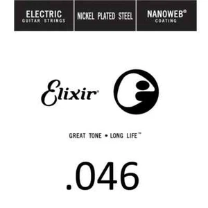 Elixir Nanoweb Nickel Wound 46 (.046") Electric Guitar Single String 46 Gauge - Picture 1 of 1