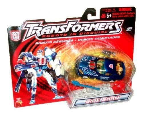 Hasbro Transformers - Autobot SIDE BURN Speedy Knight Blue Action Figure