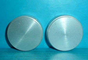 2 Machined Aluminum Tuning/Control Knobs DIY Electronic Use 1 3/4in 1/4in Shaft - Picture 1 of 3