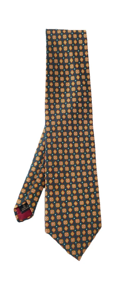 J.PRESS corbata de seda para hombre con patrón floral naranja m en Inglaterra EX CON Foto 1 de 4