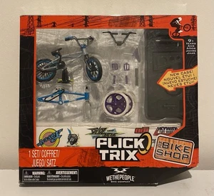 Flick Trix SEALED FT Bike Shop RARE Blue Frame/Purple & White Wheels Set - Picture 1 of 10