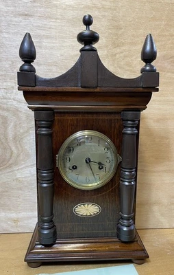 Large Mechanical 1921 Bracket Clock In Running Condition - Image 1 of 4