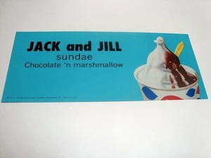 um 1959 Dairy Queen, DQ Leuchtschildeinsatz, JACK AND JILL, Langversion - Bild 1 von 3