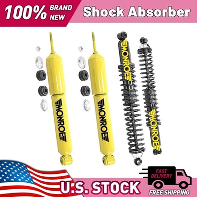 Monroe Front Rear Shock Absorbers for 1992 1993 1994 1995 1996 Ford F-250 4.9L - Image 1 of 4