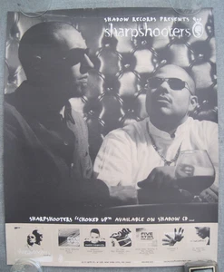 PÓSTER PROMOCIONAL DE COLECCIÓN 1997 SHARPSHOOTERS/DJ CAM SHADOW RECORDS RAP HIP HOP DE 2 CARAS - Imagen 1 de 9