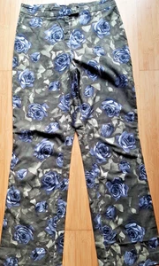 👖👖👖Dunkelgrüne Cambio Hose mit Blüten Gr. 38 ohne Taschen 👖👖👖 - Bild 1 von 4