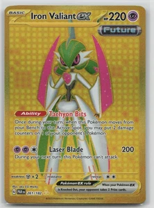Pokemon Card Iron Valiant ex Hyper Rare SV04: Paradox Rift 261/182 NM - Picture 1 of 2