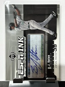 2005 Upper Deck B.J. Upton INK-BU ESPN Ink Auto Devil Rays - Picture 1 of 2