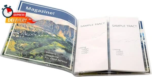 ASVP Shop JW Field Service Vinyl Magazine and Tract Organizer Holder Supplies - Picture 1 of 12