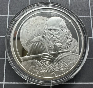 2021 Niue Galileo Galilei 1 oz Silver Coin in capsule - Icons of Inspiration - Picture 1 of 2