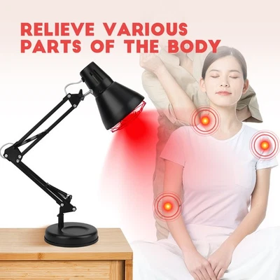 Infrarotlampe Rotlicht Therapie Rotlichtlampe Strahler für Körper Gesicht - Bild 1 von 4