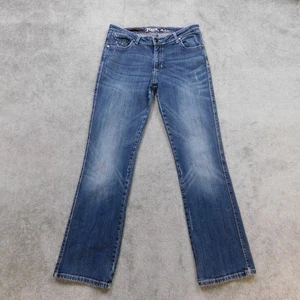 Jeans bootcut donna MACCHIE DISTRESSED Rock 47 Wrangler 11x32 denim strass - Foto 1 di 16