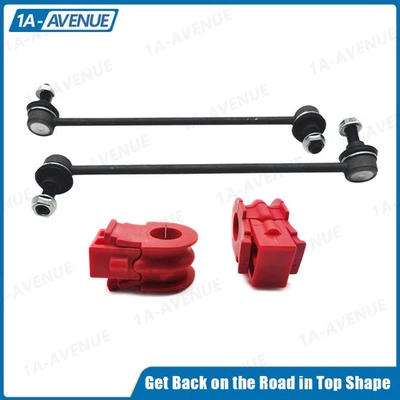 Front Stabilizer Sway Bar Link & Bushings For Nissan Rogue 2008 - 2013 New 4Pcs - Imagem 1 de 4