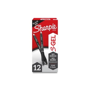 Sharpie S-Gel S-Gel Retractable Gel Pen Fine 0.5 mm BLK Ink 2096145 - Picture 1 of 7