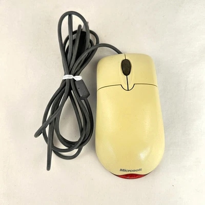 Microsoft Optical Wheel Wired USB and PS/2 Compatible Tested Working Preowned - Image 1 of 4