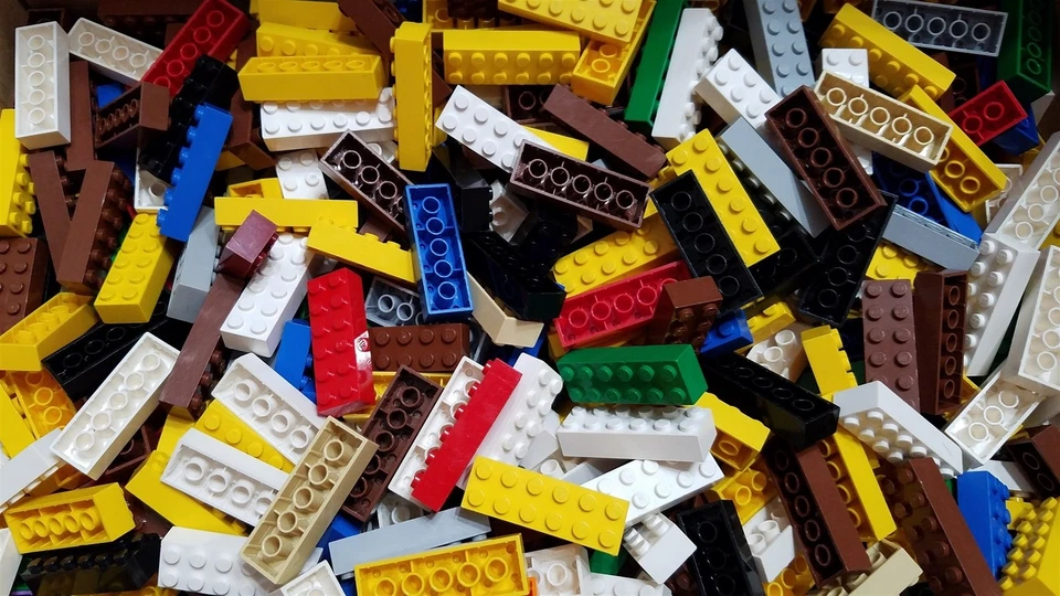 LEGO Bulk Lot of 50 Assorted Mixed Color 2x6 Building Brick Pieces - Image 1 of 1